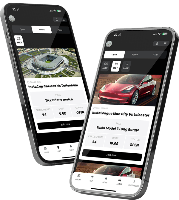 Madist Mobile App Interface - Football Gaming Platform